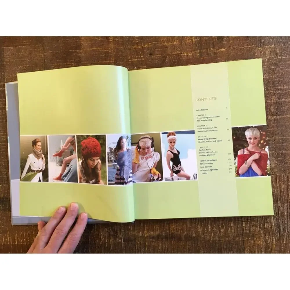 Custom Knits Knitting Accessories Book Hats Scarves Gloves Socks More DIY